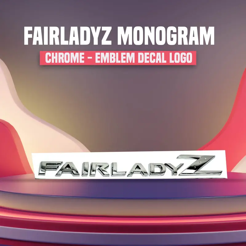 3D Metal Fairladyz Logo Chrome 1
