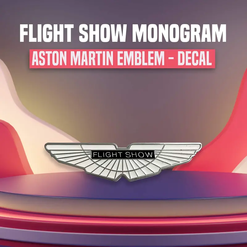 3D Metal Flight Show Logo - For Aston Martin 1