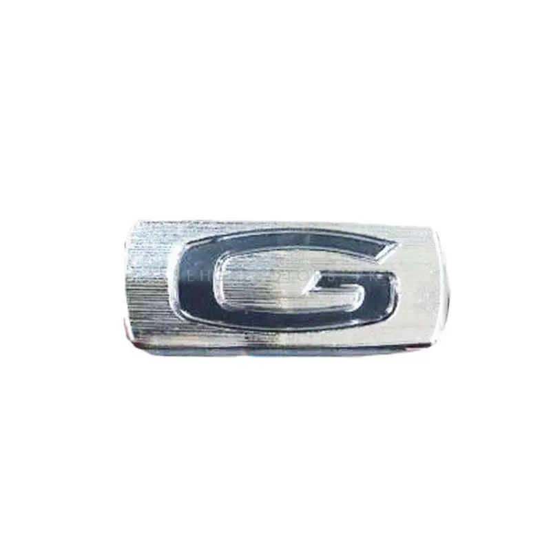 3D Metal G Logo Black Chrome 2