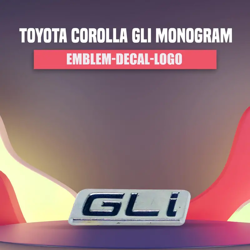 3D Metal Gli Logo Chrome - For Toyota Corolla Gli 1