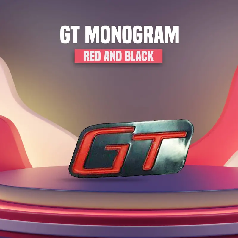 3D Metal Gt Logo Red Black 1