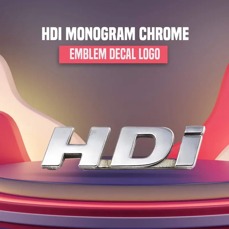 3D Metal Hdi Logo Chrome 1