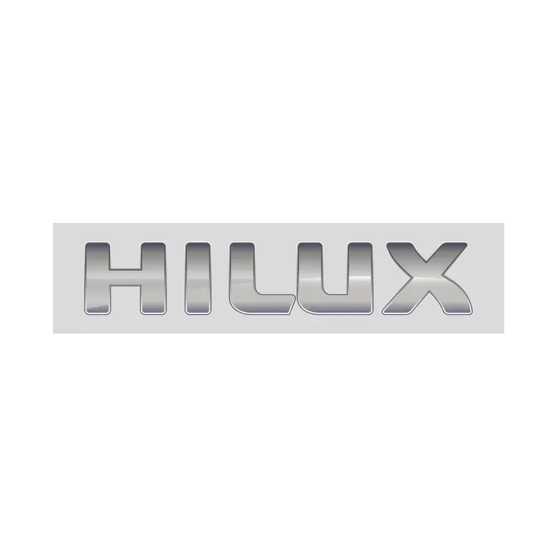 3D Metal Hilux Logo Chrome 2