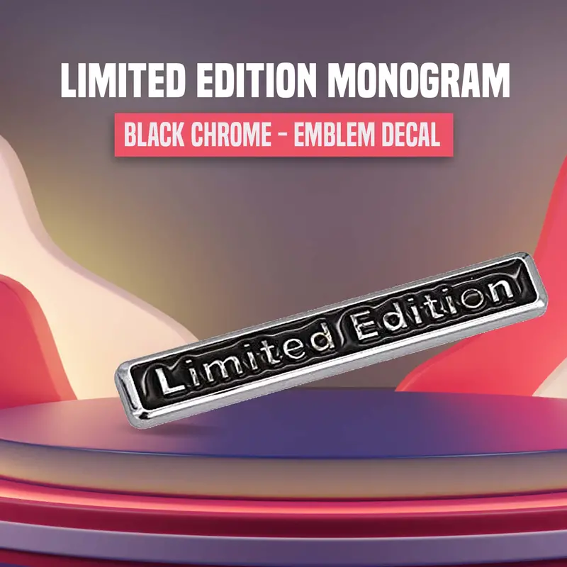 3D Metal Limited Edition Black Chrome 1