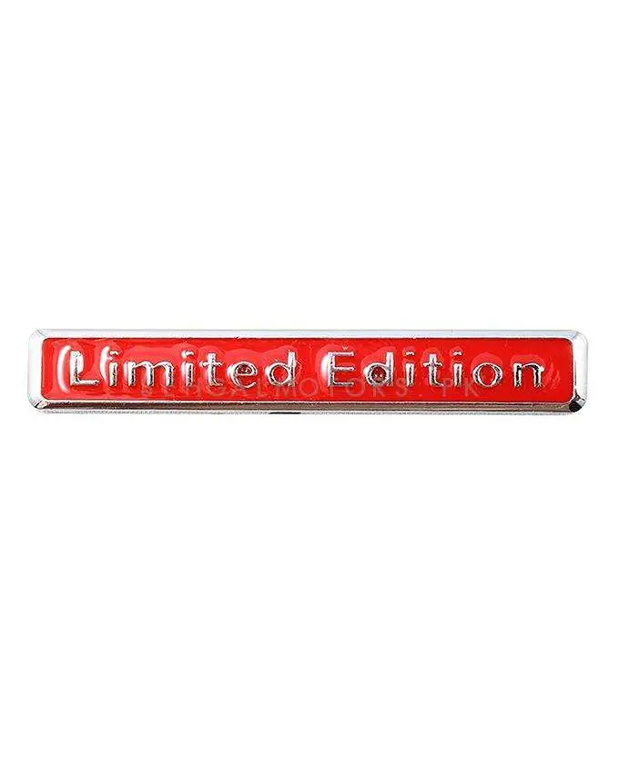 3D Metal Limited Edition Logo Red Chrome 2