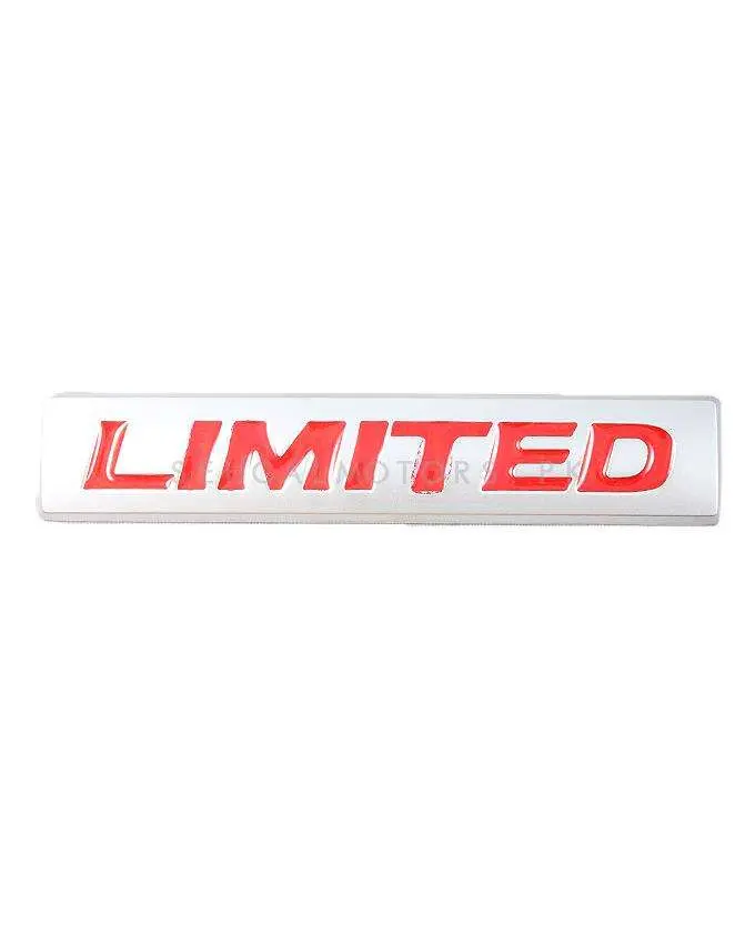 3D Metal Limited Logo Red Chrome Large 2