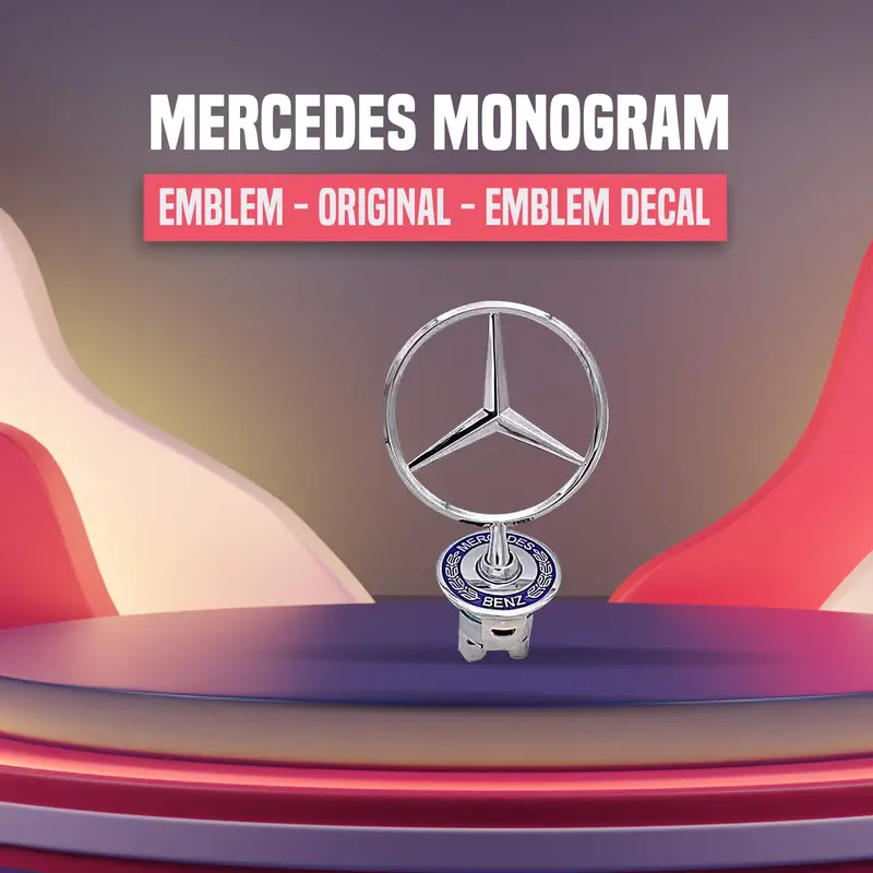 3D Metal Mercedes Logo Original 1