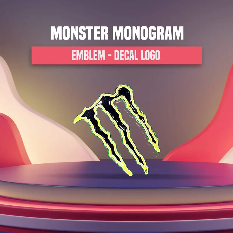 3D Metal Monster Logo - Multi 1