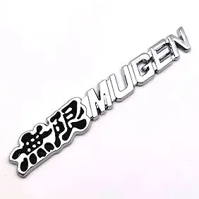 3D Metal Mugen Logo Black With Chrome 2