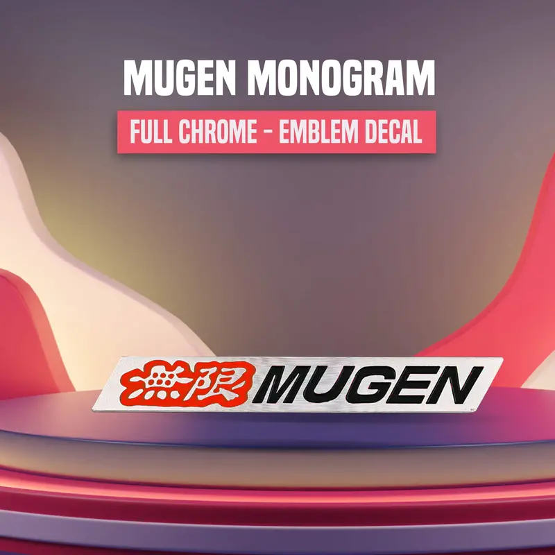 3D Metal Mugen Logo Chrome 1