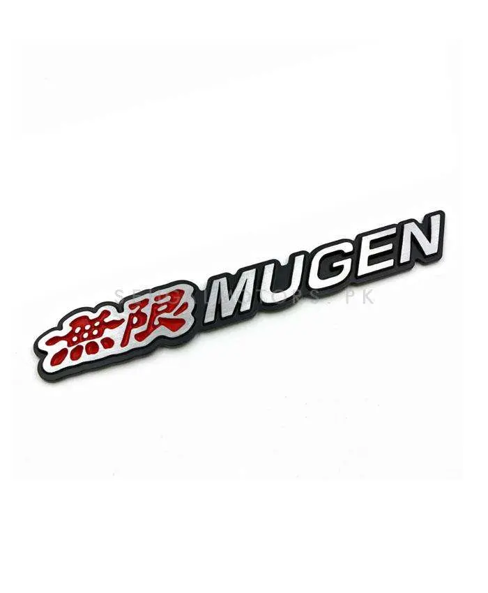 3D Metal Mugen Logo Red And Silver 2