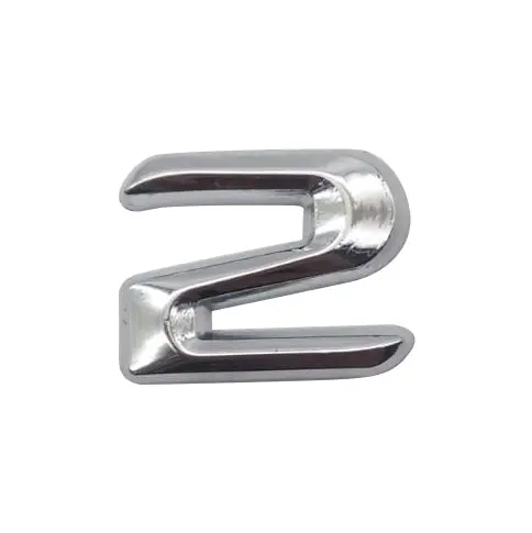 3D Metal Number 2 Logo Chrome - For Mercedes 2