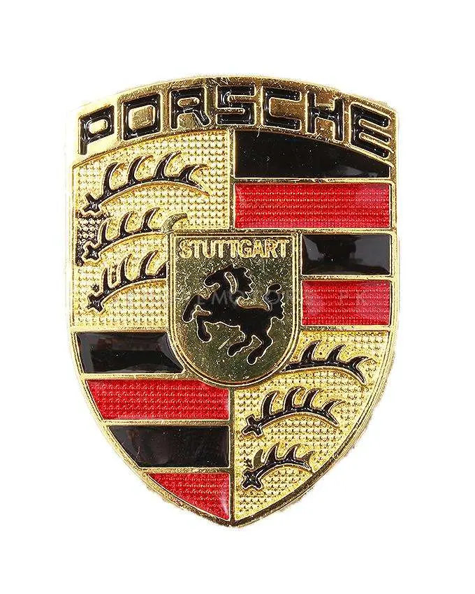 3D Metal Porsche Logo Mix Color 2