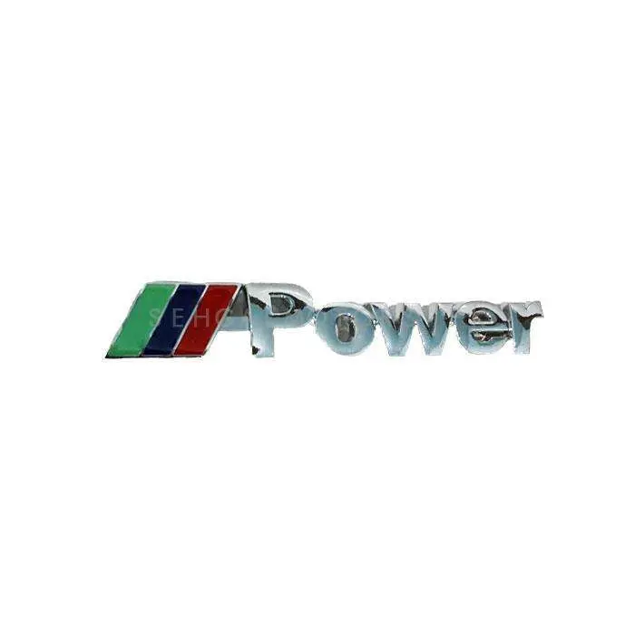 3D Metal Power Logo Chrome 2