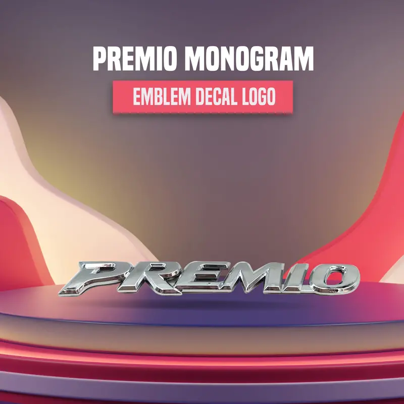 3D Metal Premio Logo Chrome 1