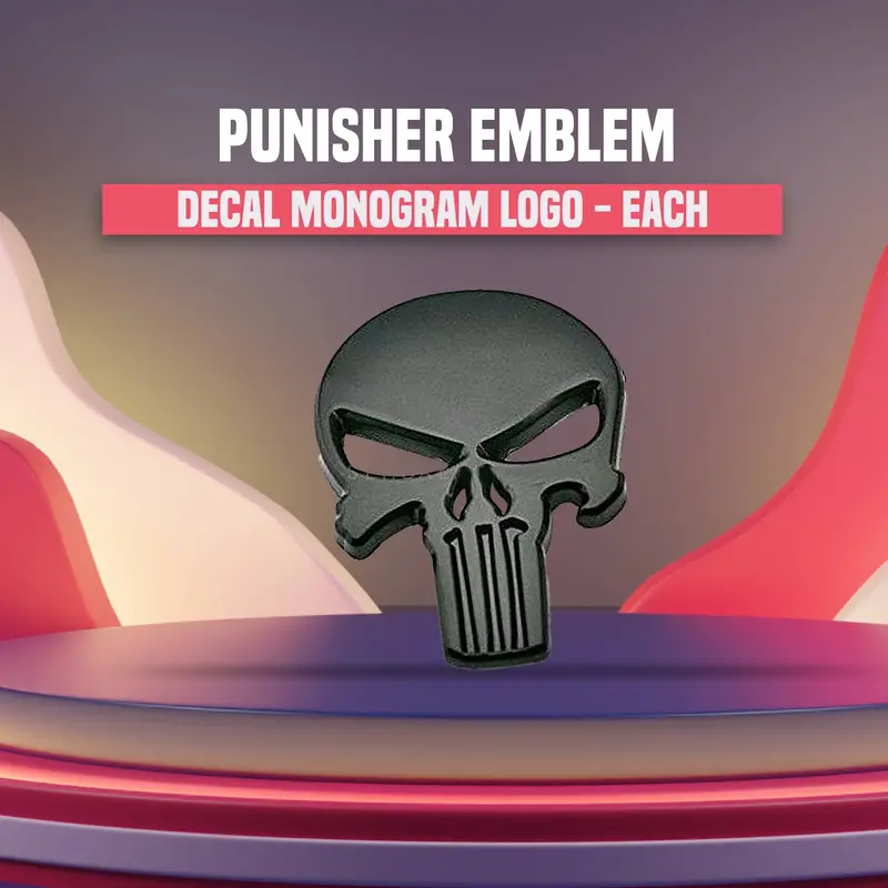 3D Metal Punisher Logo 1