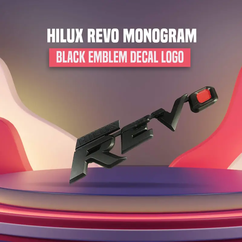 3D Metal Revo Logo Black - For Toyota Hilux Revo 1