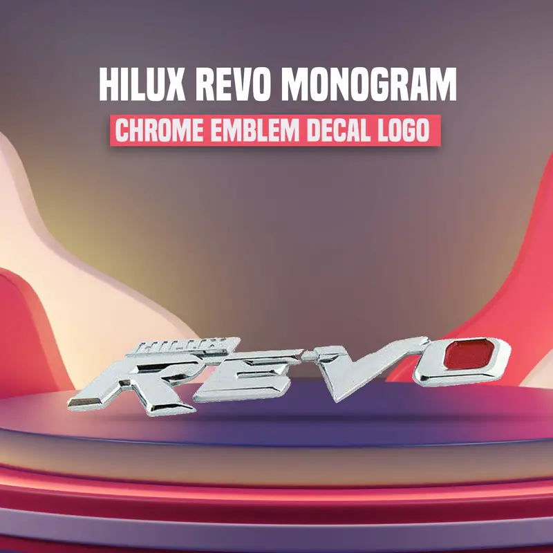 3D Metal Revo Logo Chrome - For Toyota Hilux Revo 1