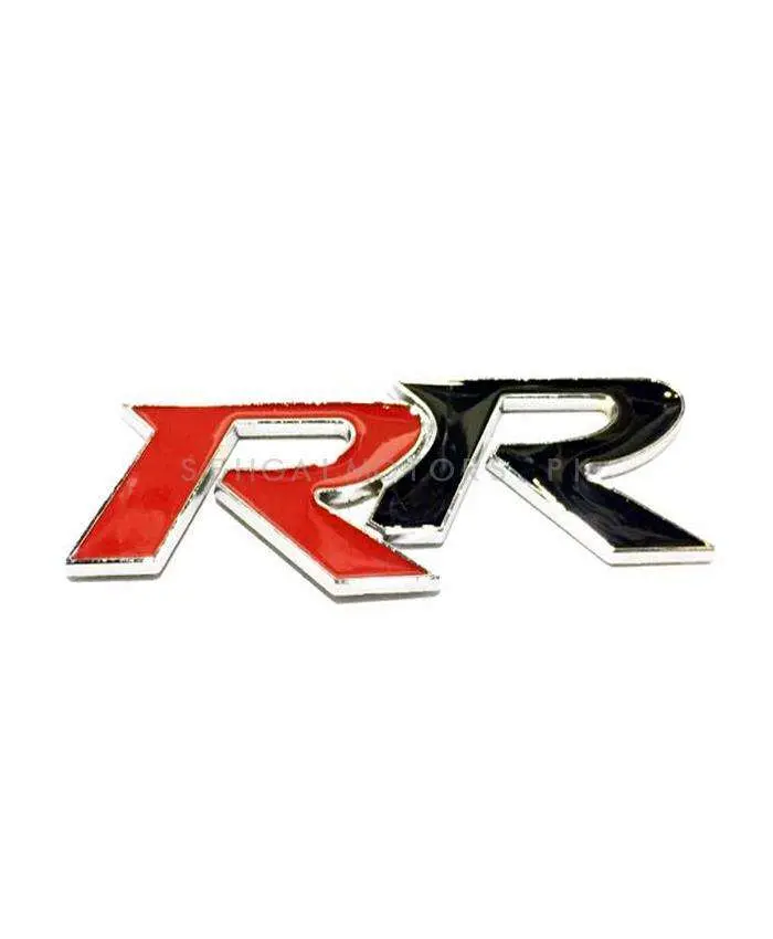 3D Metal Rr Logo Red Black 2