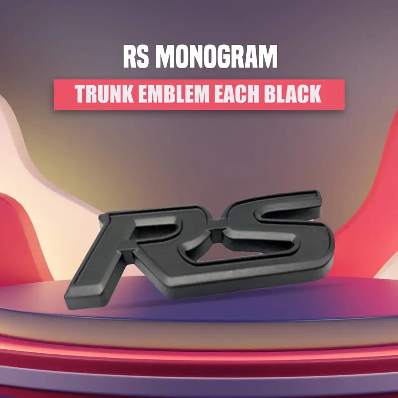 3D Metal Rs Logo Black 1