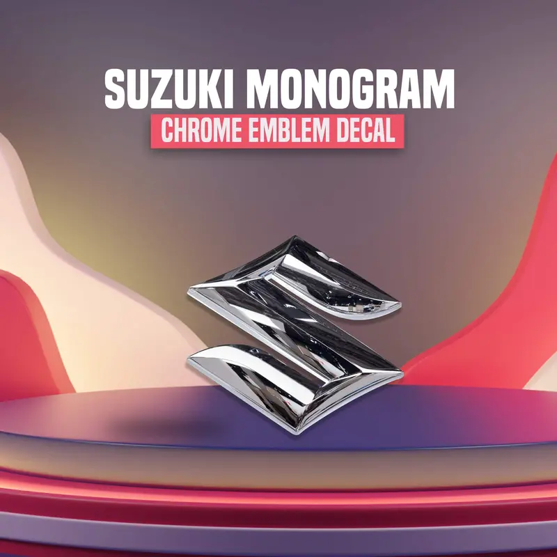 3D Metal S Logo Chrome - For Suzuki 1
