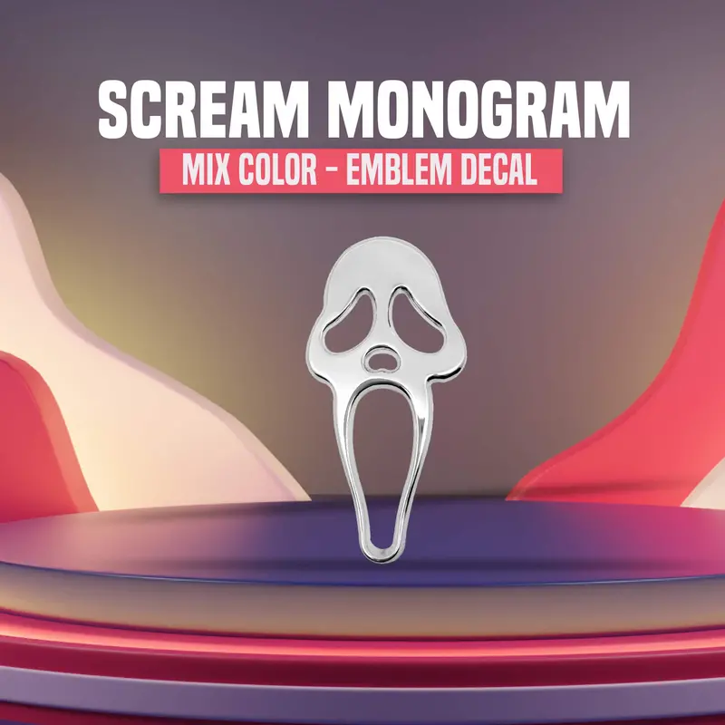 3D Metal Scream Logo Mix Color 1
