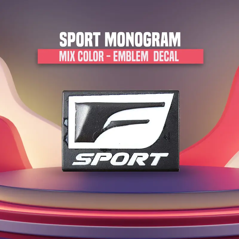 3D Metal Sport Logo Mix Color 1