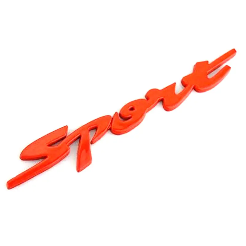 3D Metal Sport Logo Red 2