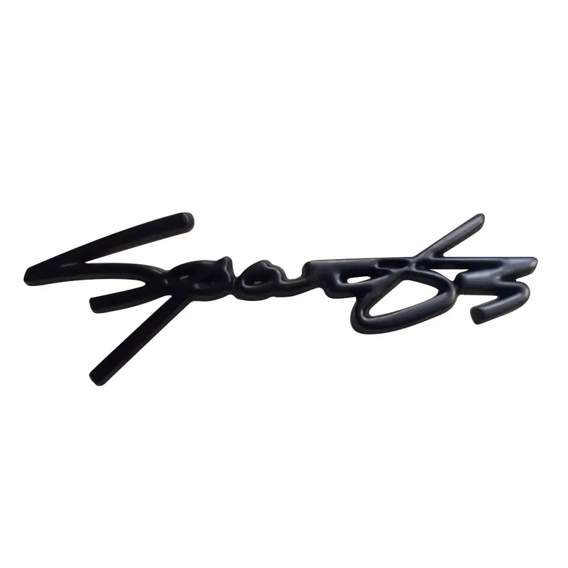 3D Metal Sports Logo Black 2