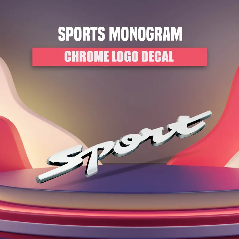 3D Metal Sports Logo Chrome 1