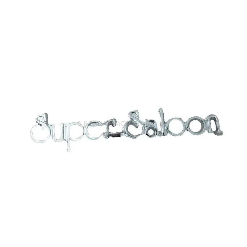 3D Metal Super Saloon Logo Chrome 2