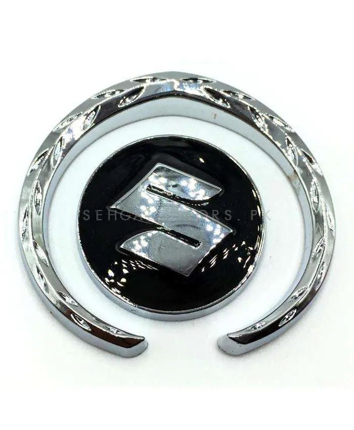 3D Metal Suzuki Badge Logo Black Chrome 2
