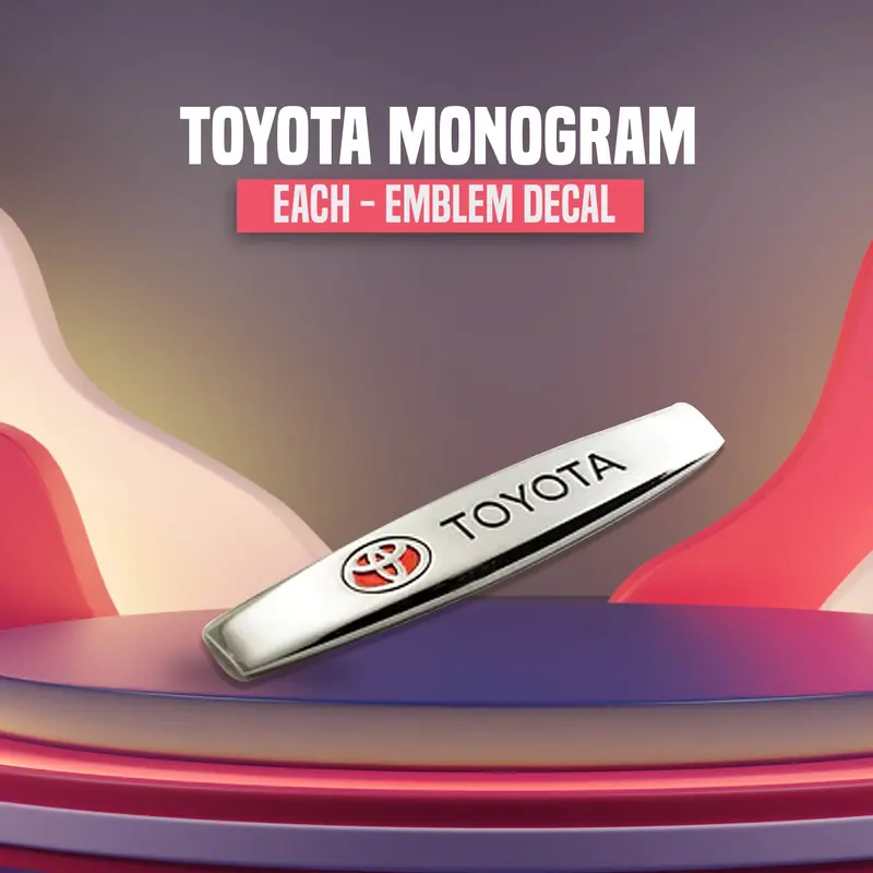 3D Metal Toyota Logo 1