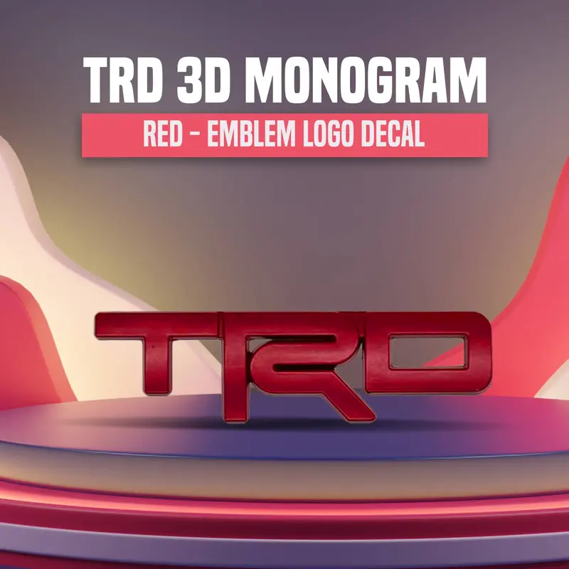 3D Metal Trd Logo Red 1