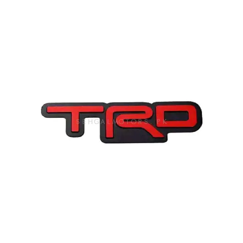 3D Metal Trd Logo Red Black 2