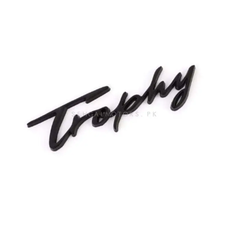 3D Metal Trophy Logo Black 2