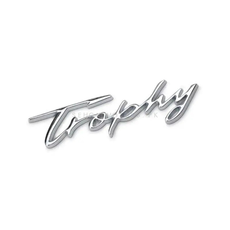 3D Metal Trophy Logo Chrome 2