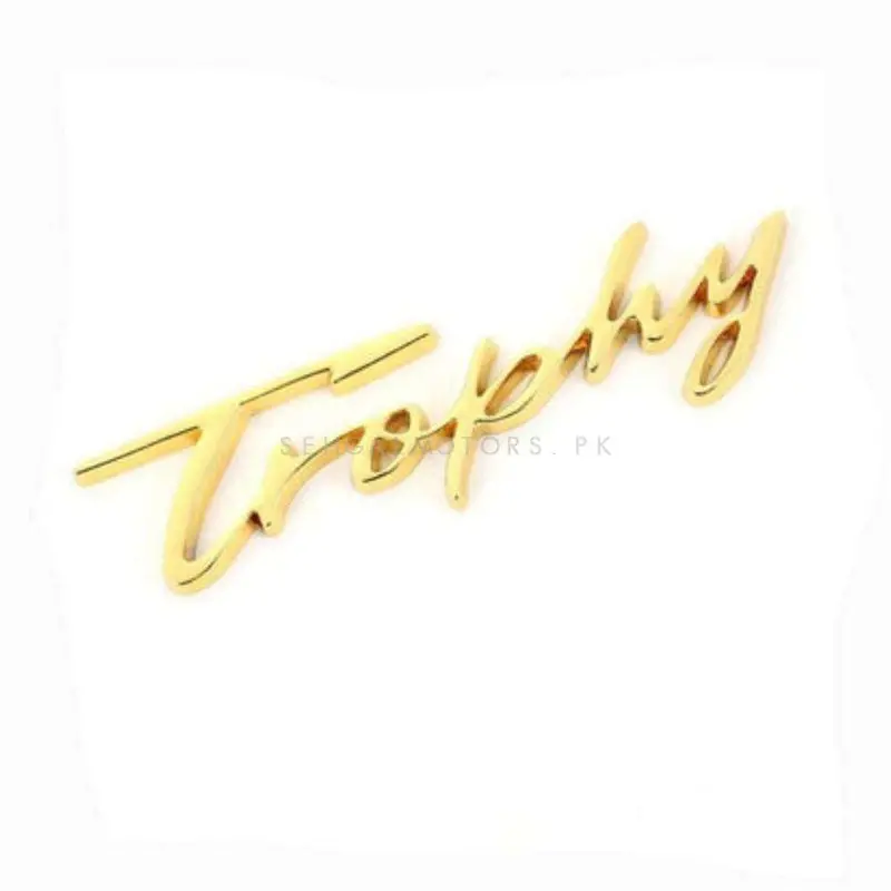 3D Metal Trophy Logo Golden 2