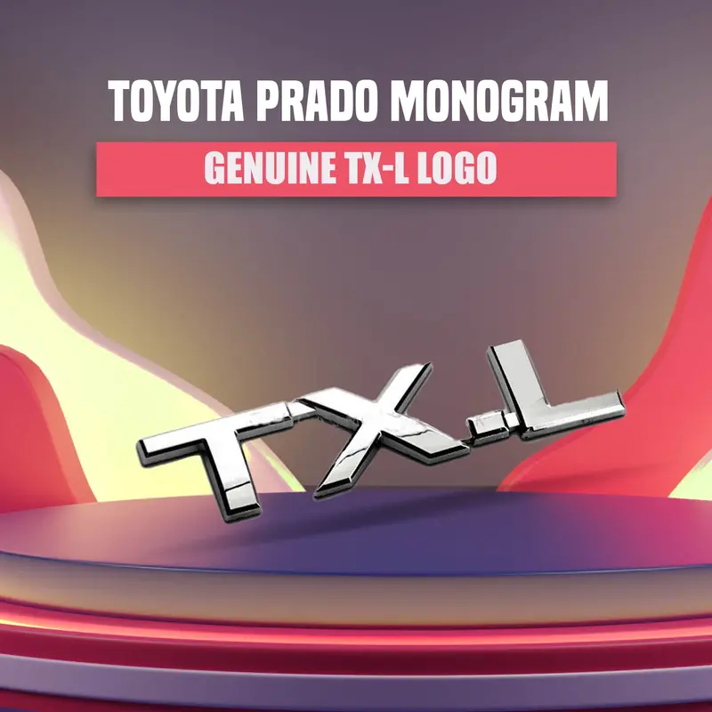 3D Metal Tx-L Logo Genuine - For Toyota Prado 1