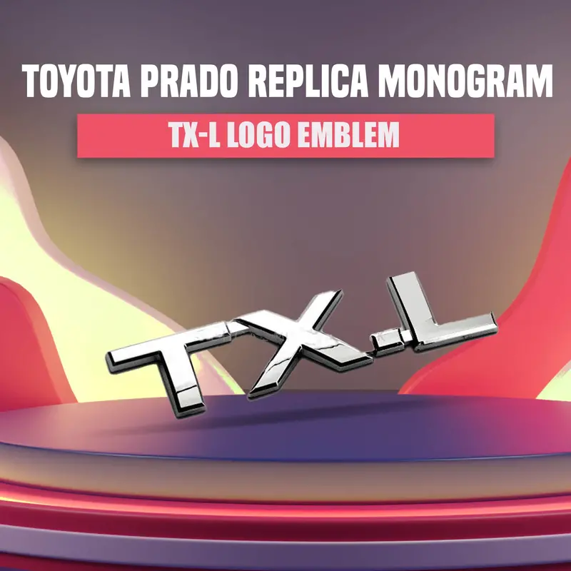 3D Metal Tx-L Logo Replica - For Toyota Prado 1