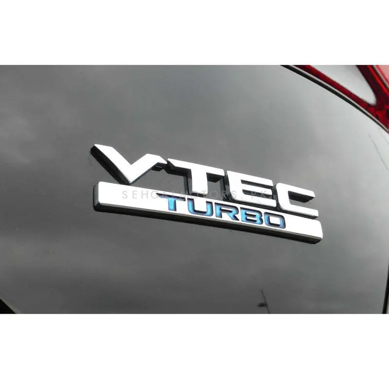 3D Metal V-Tec Turbo Logo 2