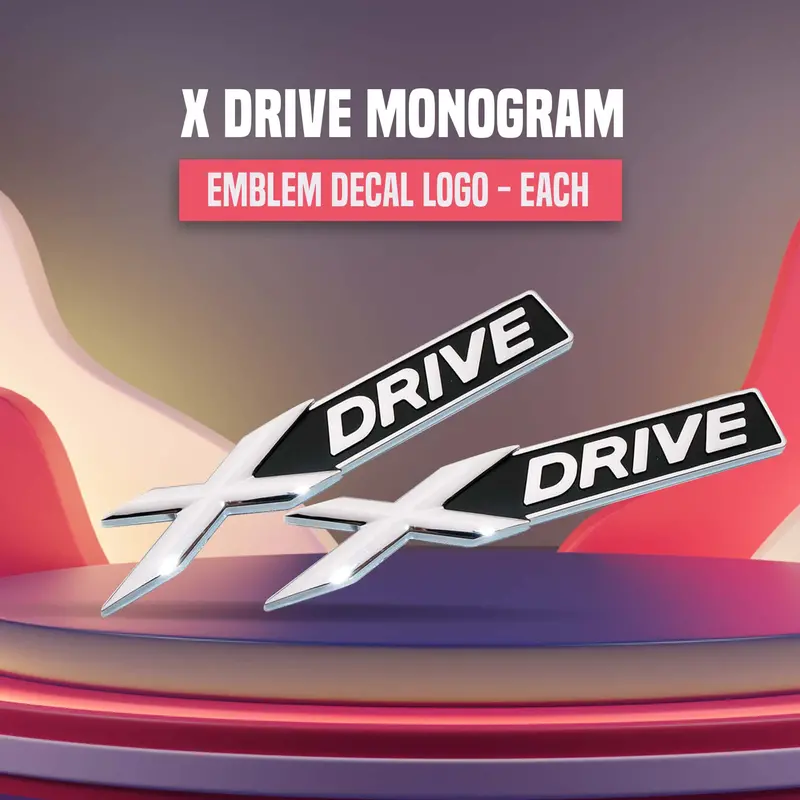 3D Metal X Drive Logo 1