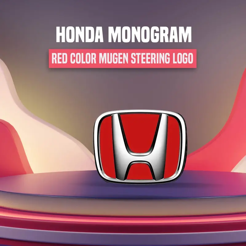 3D Mugen Honda Steering Logo 1