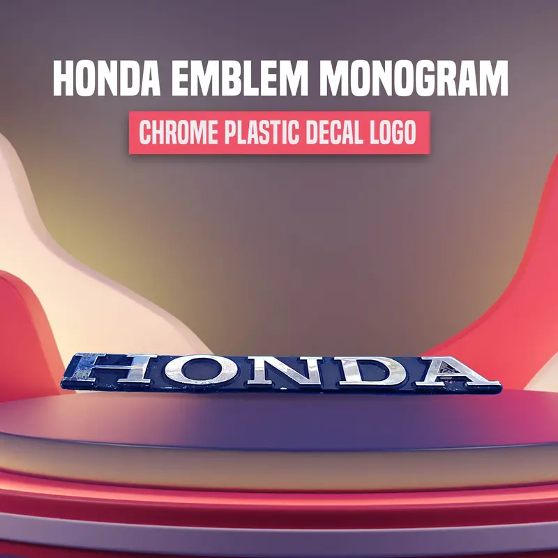 3D Plastic Honda Logo Chrome 1