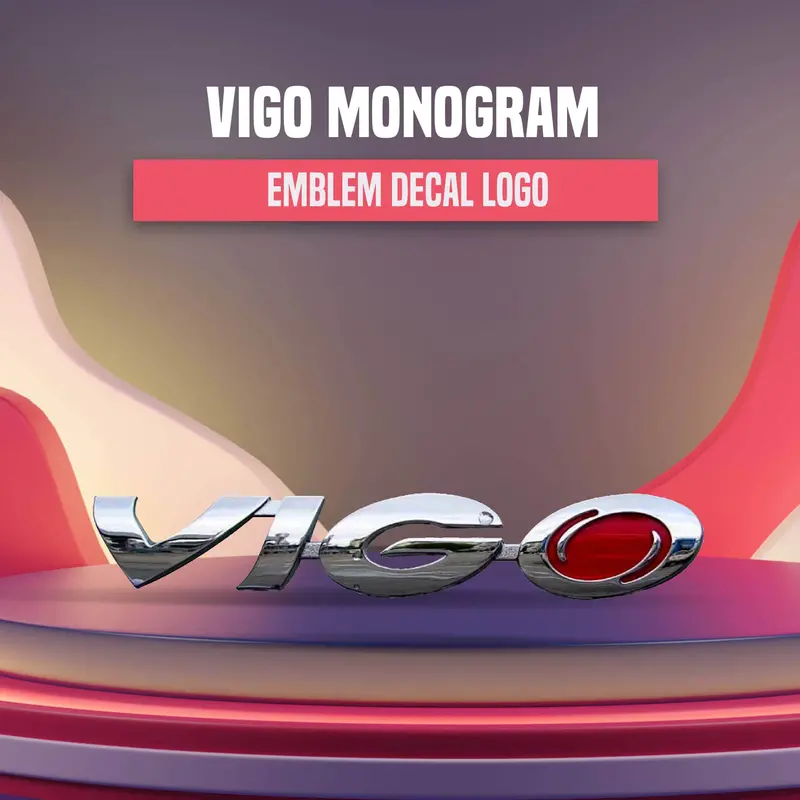 3D Plastic Vigo Logo Chrome - For Toyota Hilux Vigo 1