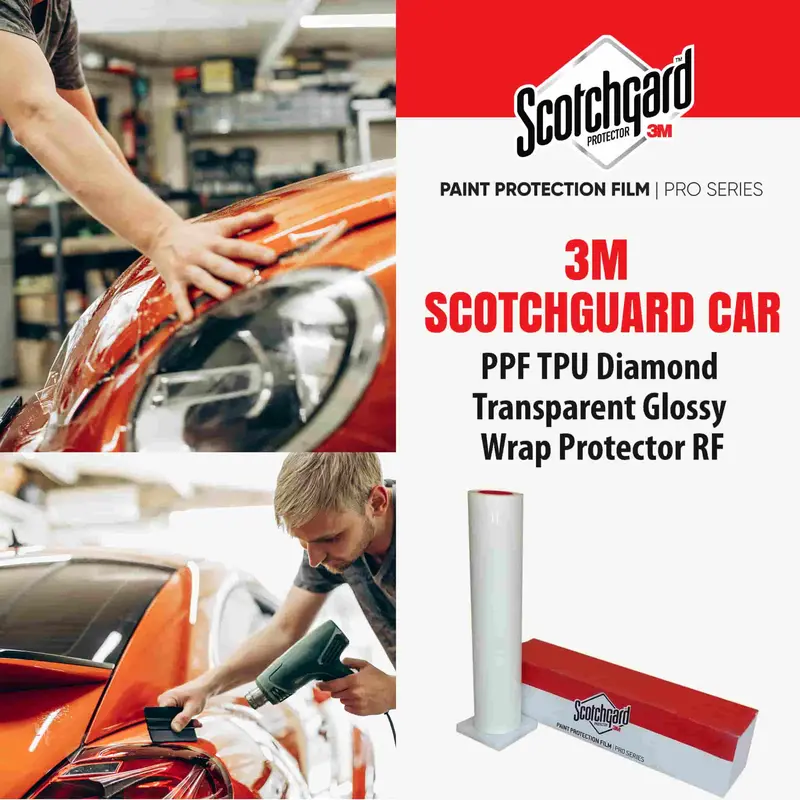 3M Scotchguard Car Ppf Tpu Diamond Transparent Glossy Wrap Rf - Paint Protection Film 1