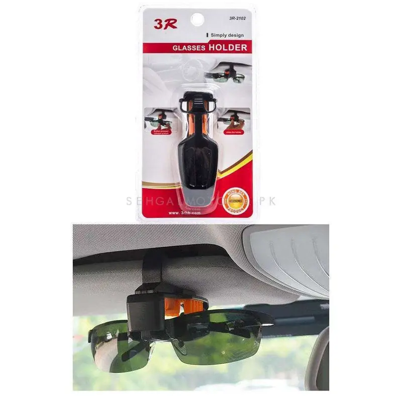 3R Glasses Holder Portable Car Vehicle Sun Glass Clip Storage Holder 2