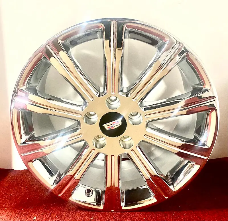4 Cadillac Ats Triple Chrome 18 X 8.5 Factory Gm Wheels 5X115 Fits Most Cadillacs 4733 1