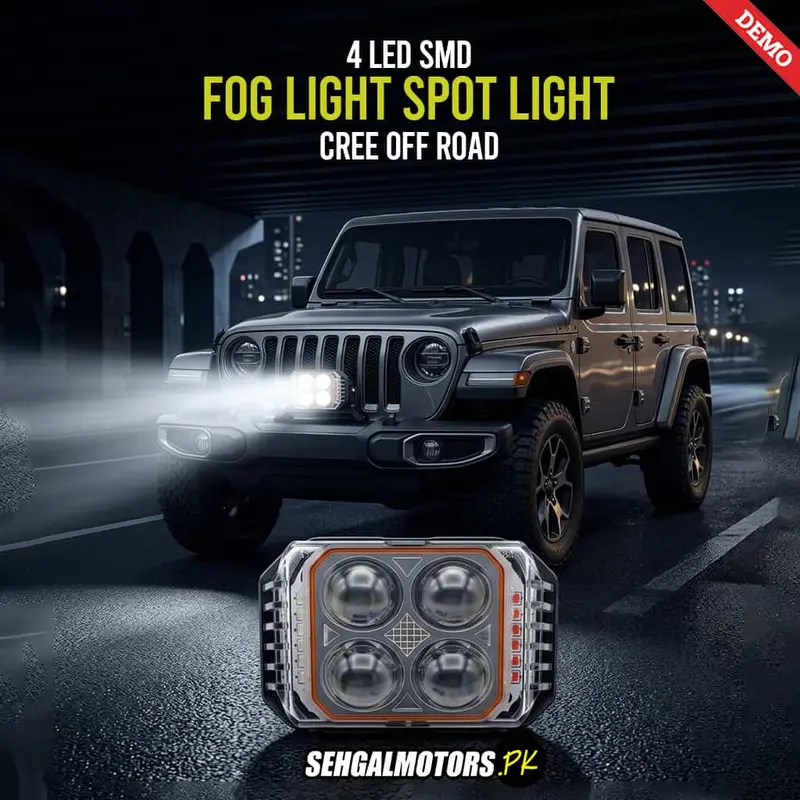 4 Led Smd Cree Off Road Fog Light Spot Light 12V-24V Each 1