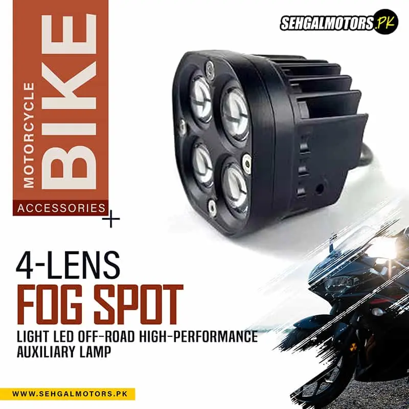 4-Lens Led Off-Road Fog Spot Light – High-Performance Auxiliary Lamp - 12V-24V 1